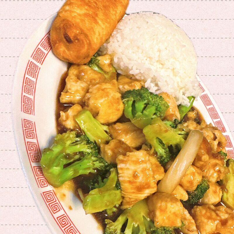 D. CHICKEN WITH BROCCOLI