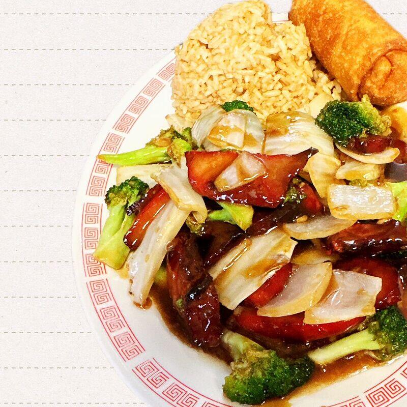 HC. ROAST PORK WITH BROCCOLI